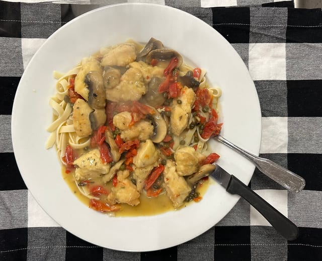 Chicken Ala Florentina.